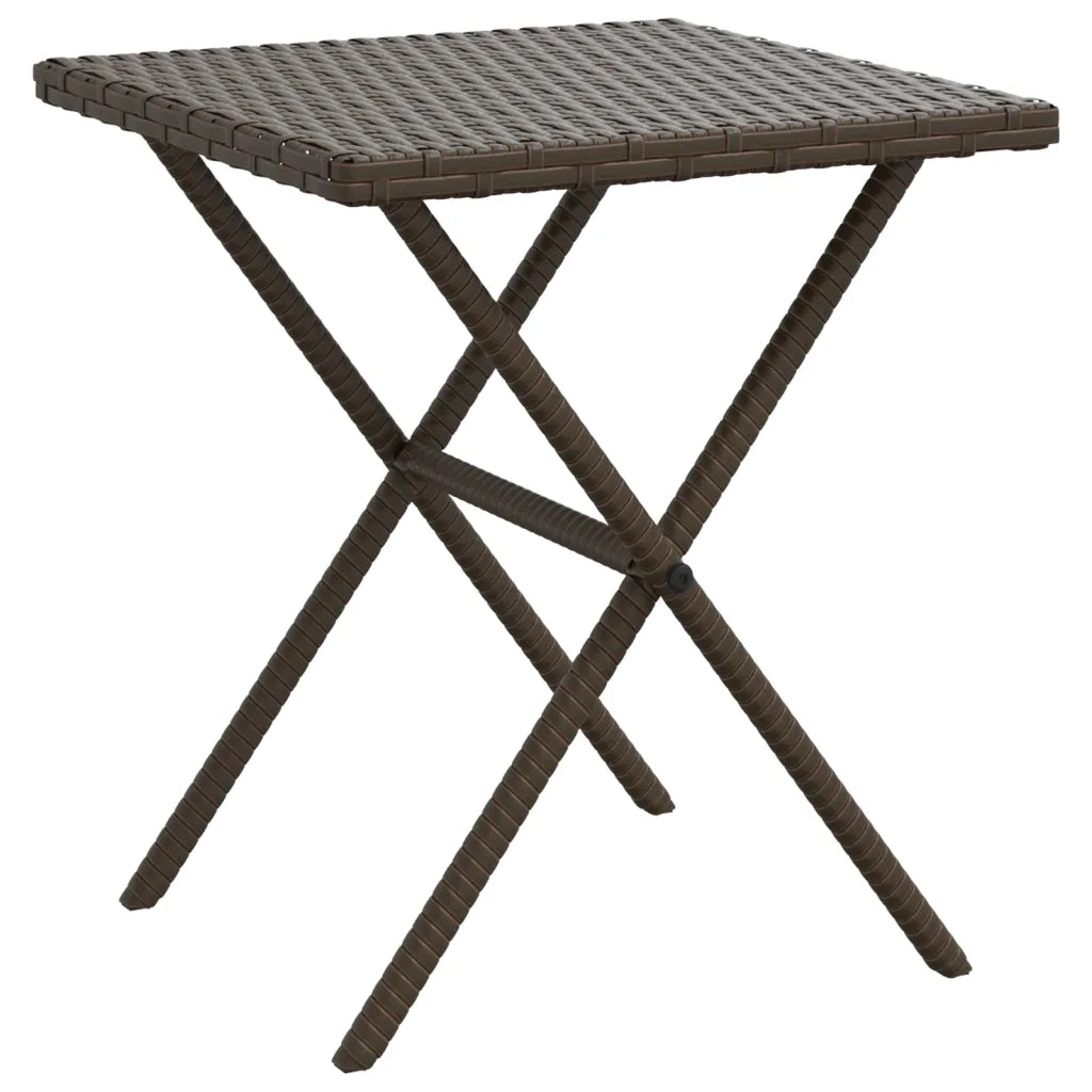 Lettini Prendisole 2 pz | Sdraio da giardino | Lettino da sole con Tavolino Marrone in Polyrattan