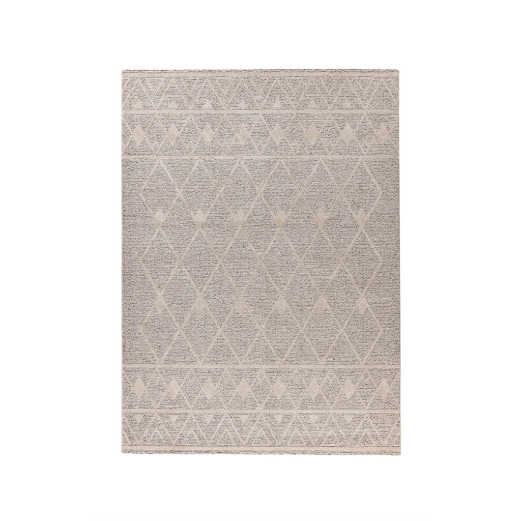 Tappeto moderno Rhombus beige e marrone 80x150 cm