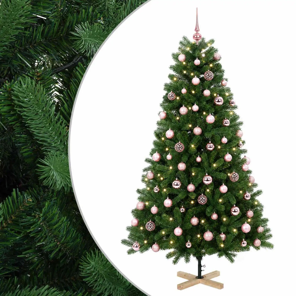 Albero di Natale artificiale con palline 180 cm 300 LED 3461417