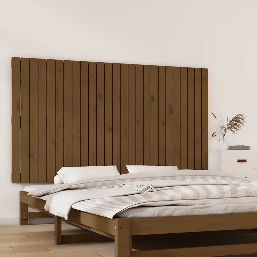 Testiera da Parete Ambra 159,5x3x90cm in Legno Massello di Pino 824901