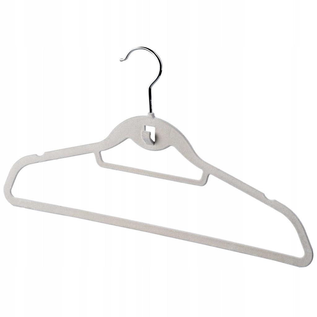 Grucce appendiabiti KADAX, giacche, appendiabiti per armadi, floccate, 5 pezzi