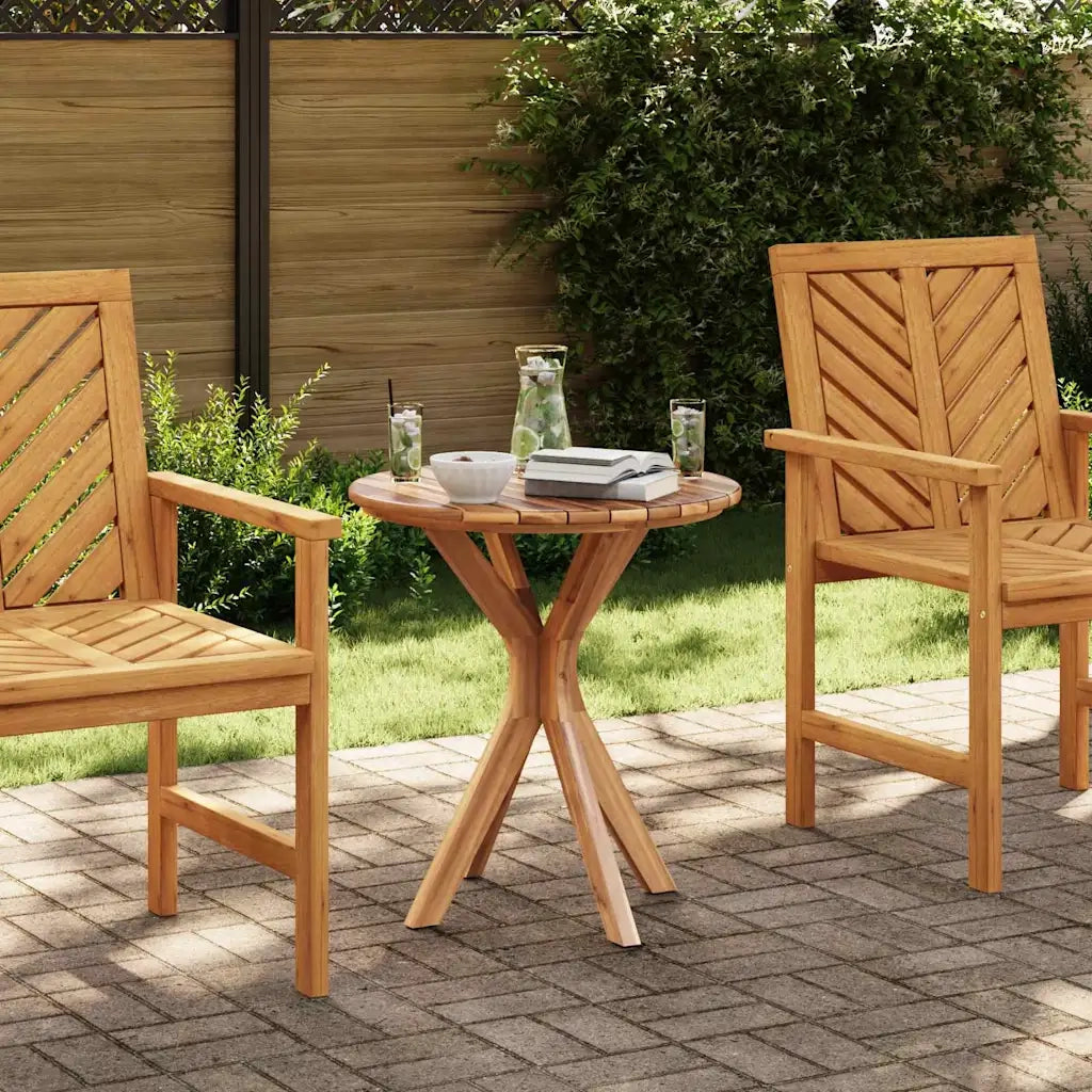 Tavolo laterale Marrone 70 x 70 x 75 cm Legno di teak solido 42006359
