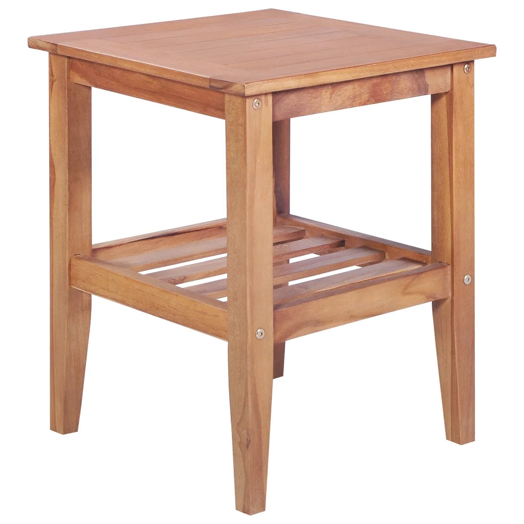 Tavolino da CaffÃ¨ 40x40x50 cm Quadrato Legno Massello di Teak cod mxl 6383