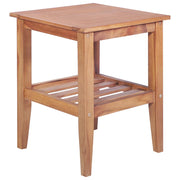 Tavolino da CaffÃ¨ 40x40x50 cm Quadrato Legno Massello di Teak cod mxl 6383