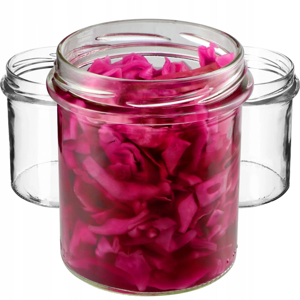 KADAX 10 barattoli da 350 ml per conserve, miele, marmellata, vetro Fi 82