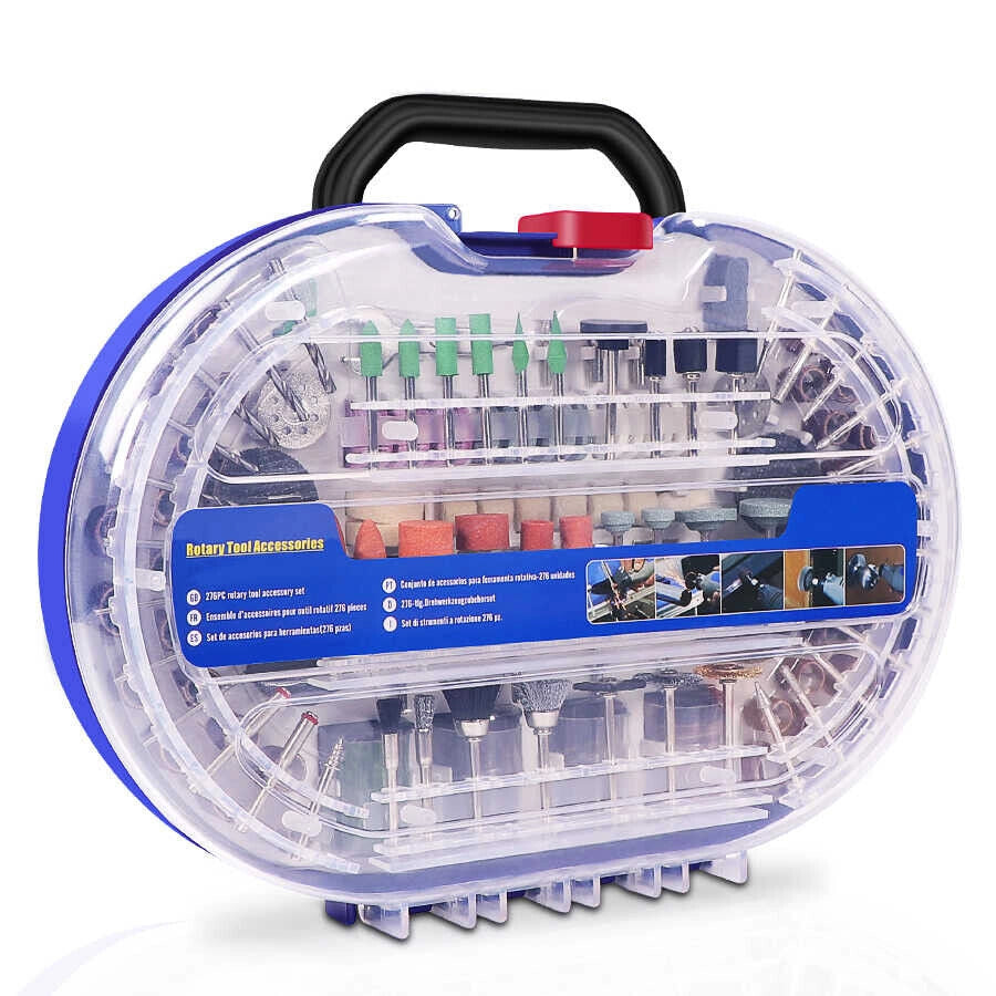 Kit 276 accessori mini trapano dremel punte per lucidare levigare in valigetta