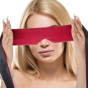 Occhiata Satin - Maschera per gli Occhi - Adattabile - Ideale per il Sonno e la Meditazione - Rosso - Comodo e Dolce - Adatto per gli Adulti e i Bambini