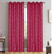 Trade Shop - Tenda Tullia Cuori Pannello Singolo 8 Borchie Porta Finestra Bastone 140x280 Cm -