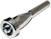 Accessorio per tromba con bocchino interamente in ottone - argentato - ottone - accessorio per strumenti musicali - alta qualità del suono - duraturo - accessorio per tromba