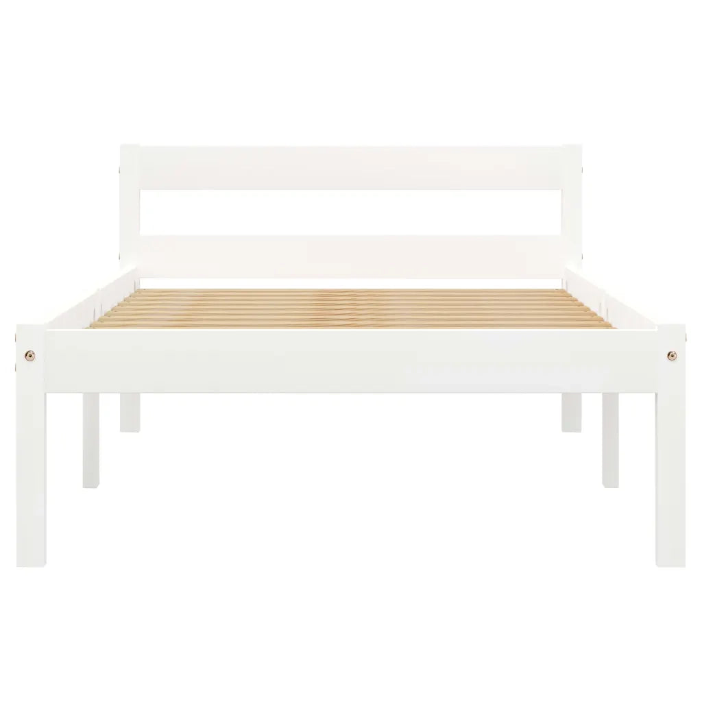 Dormeuse Estraibile senza Materasso Bianca Legno Pino 90x200 cm 283184