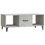 Tavolino salotto | Tavolino da caff¨¨ | Tavolino da Soggiorno Grigio Cemento 102x50x40 cm Legno Multistrato
