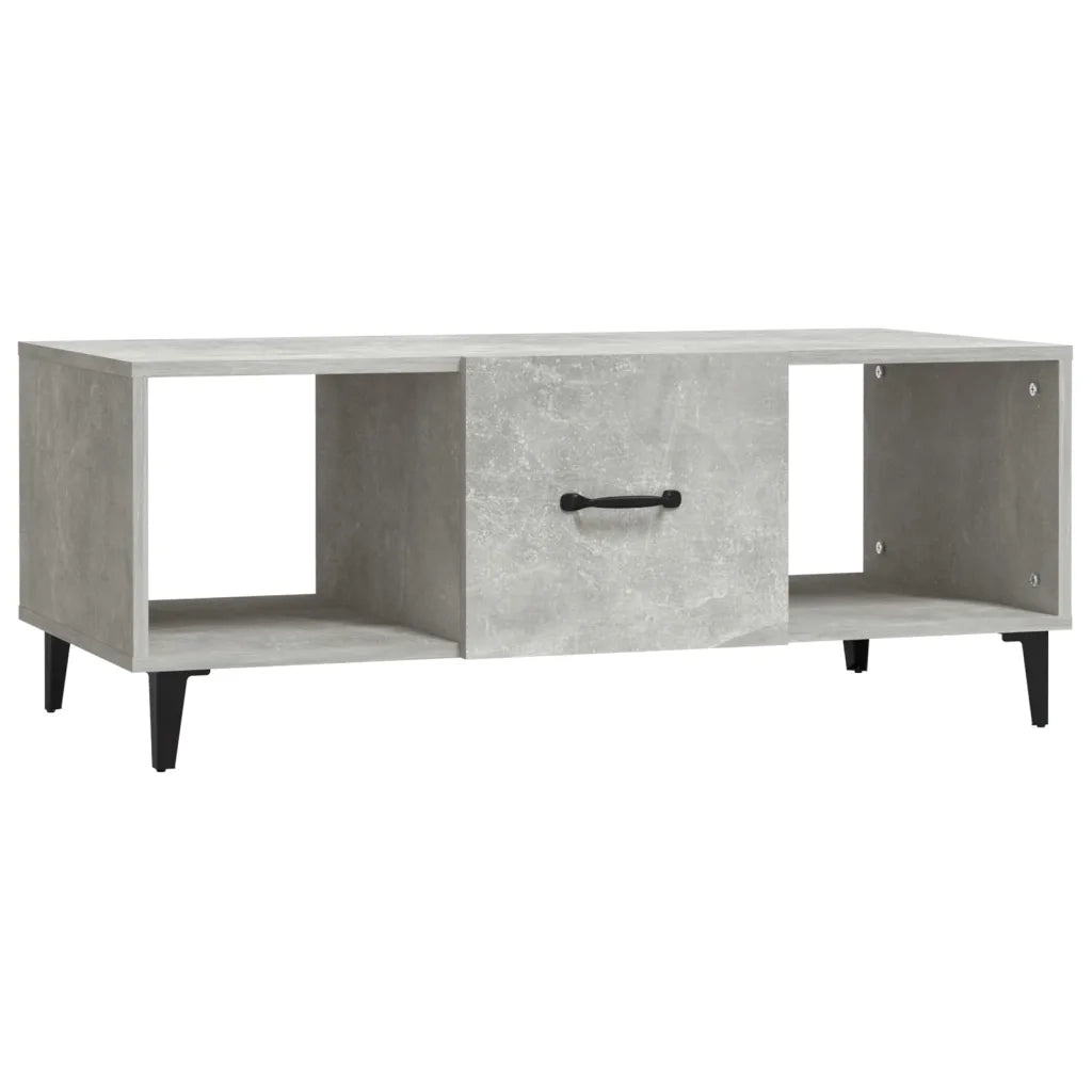 Tavolino salotto | Tavolino da caff¨¨ | Tavolino da Soggiorno Grigio Cemento 102x50x40 cm Legno Multistrato