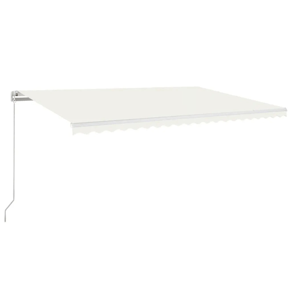 Tenda da Sole Retrattile Manuale 500x350 cm Crema cod mxl 55694