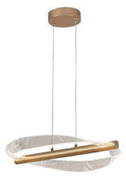 Lampada sospesa LED Olyssia Rabalux oro ondulata IP20