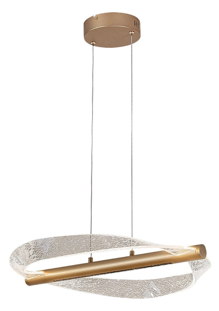 Lampada sospesa LED Olyssia Rabalux oro ondulata IP20