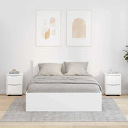 Comodini 2 pcs Bianco 30,5 x 30 x 43 cm Legno multistrato