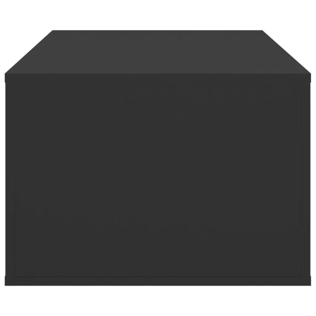 Tavolino da Salotto Nero 100x50,5x35 cm in Legno Multistrato