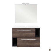 Base sospesa mobile bagno 80 cm MODC Noce