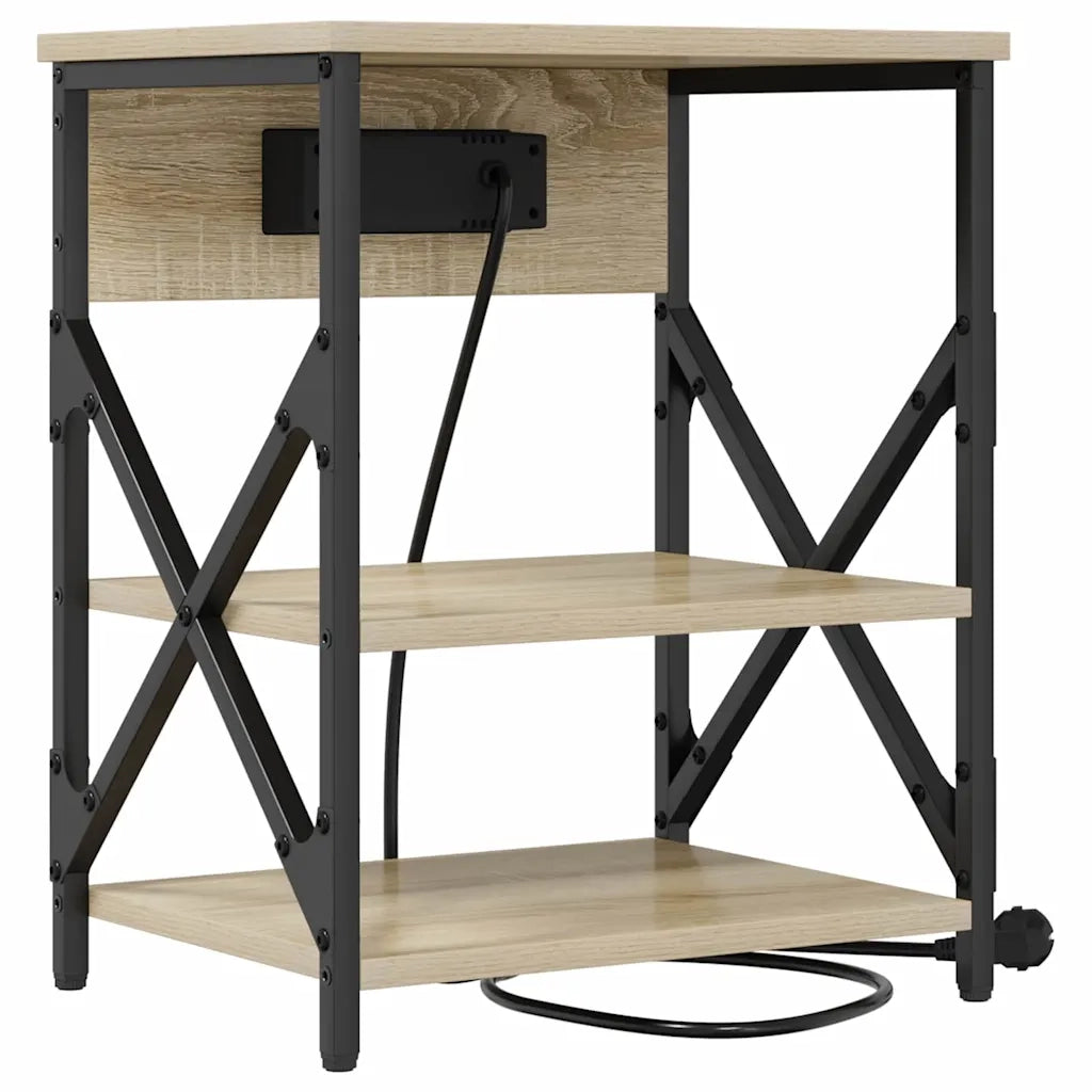 Set di 2 Comodini | Armadio da Notte | Mobiletto da notte Rovere Sonoma 41 x 31 x 51 cm