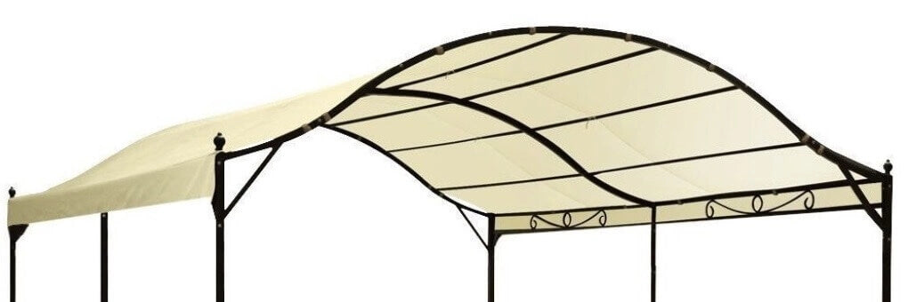 TELO IN POLIESTERE PER GAZEBO AD ARCO 3 X 4 MT IN COLORE AVORIO