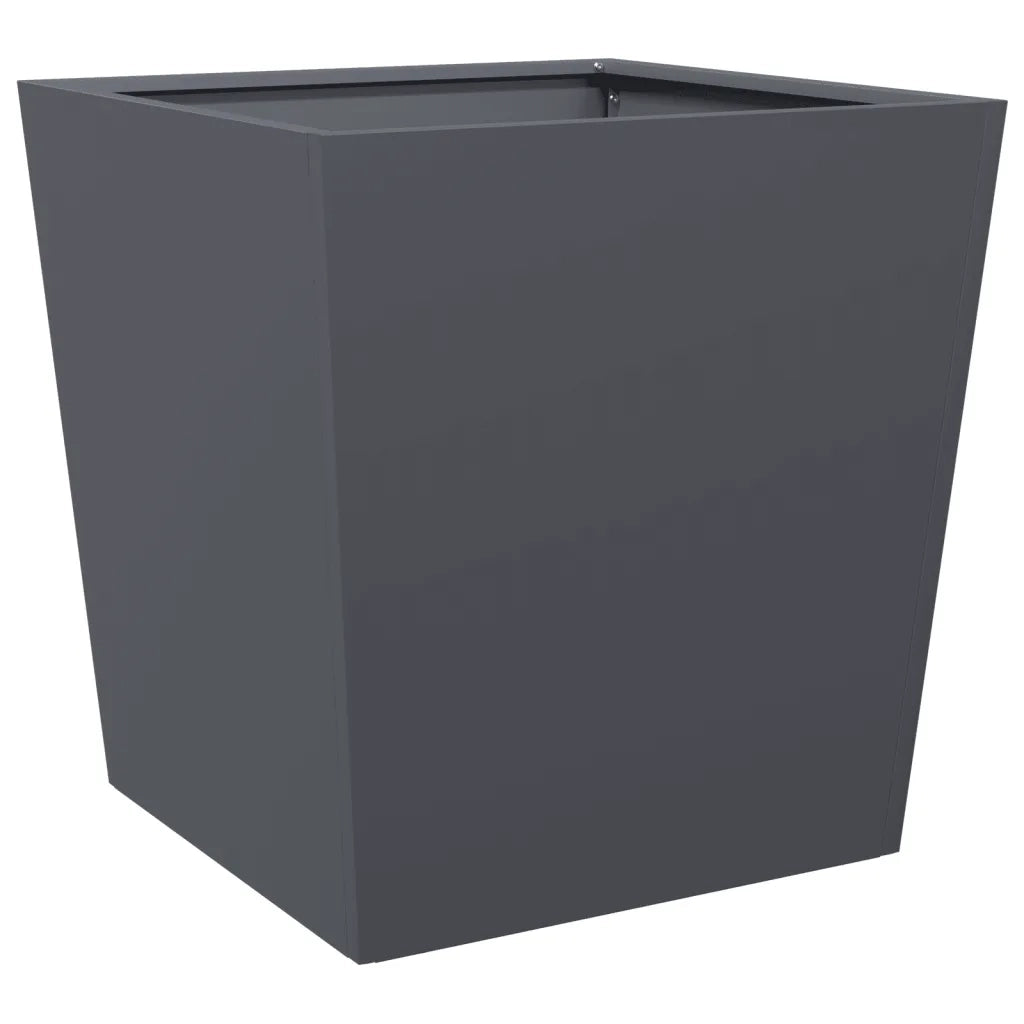 Fioriera da Giardino-Vaso da giardino Antracite 50x50x50 cm in Acciaio