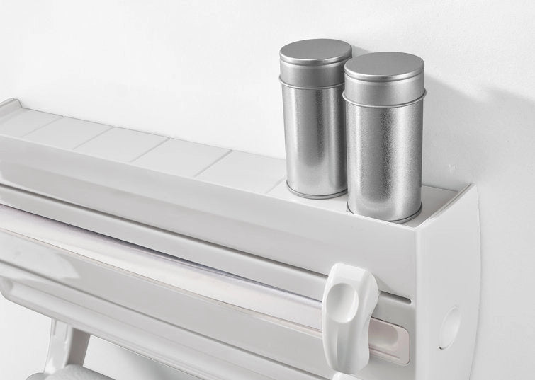 Portarotolo a Parete Pellicola Alluminio Carta Scottex Cucina Leifheit Parat F2