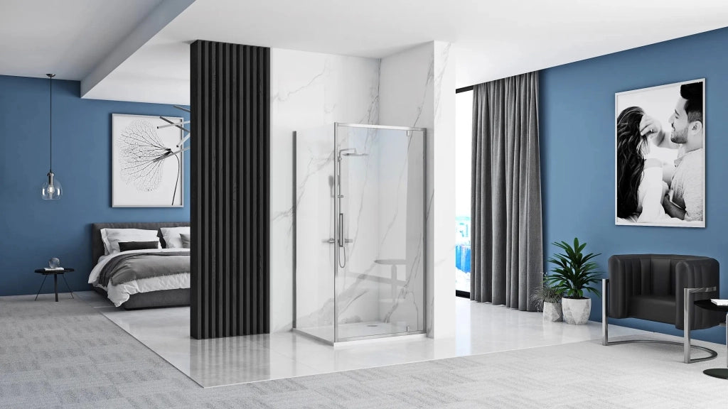 Cabina Doccia Rea Rapid Swing Chrom 100x90