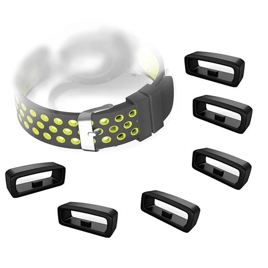 Cinturino orologio da polso con 6 pezzi - Cinturino orologio da polso in silicone - Supporto orologio da polso - Diametro 22 mm - Cinturino orologio da polso nero - Esperienza di chiusura comoda