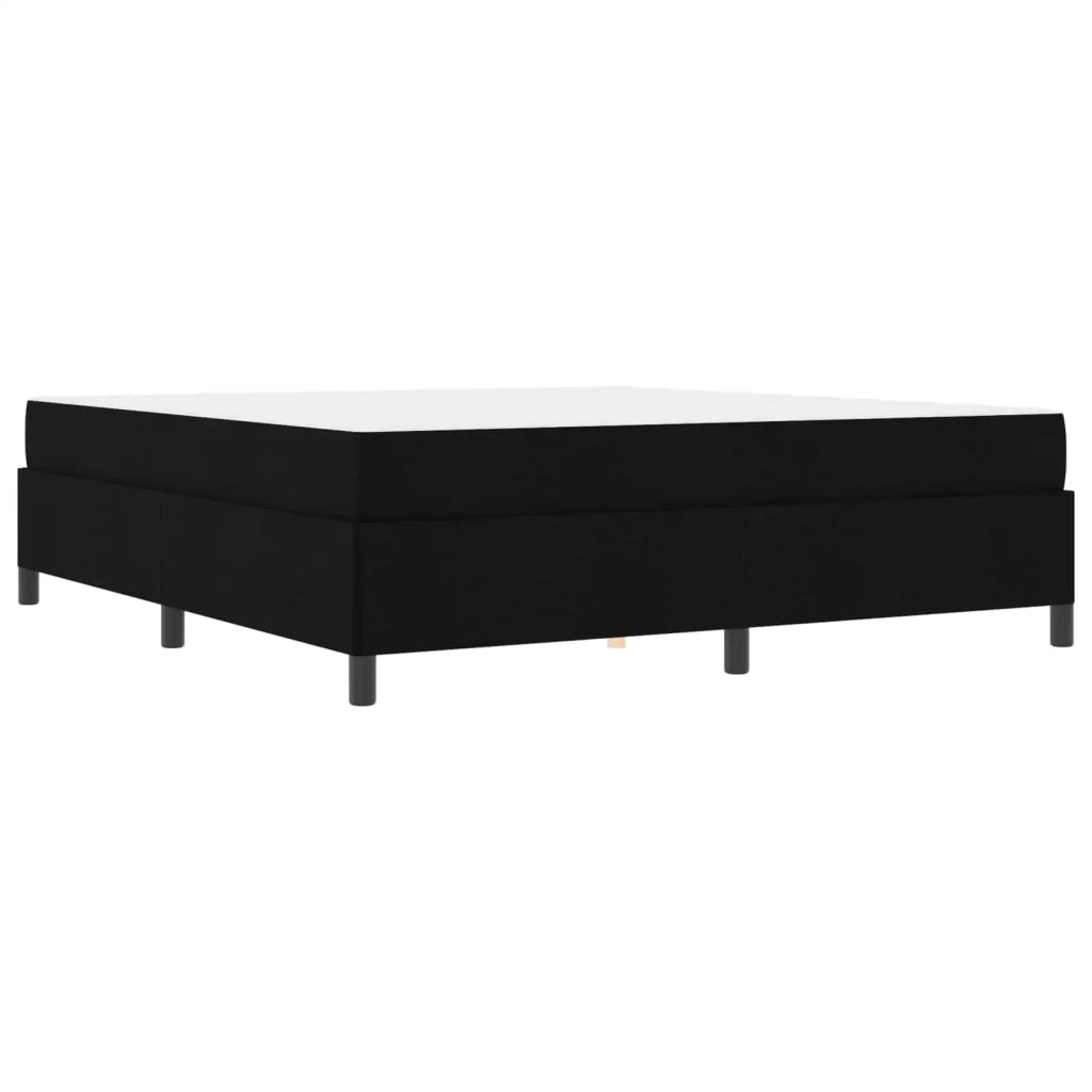 Letto a molle Nero 180 x 200 cm Tessuto 3398880