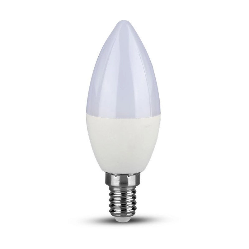 Bulbo LED - Samsung Chip 5.5W E14 Candela dimmerabile in plastica 6400K