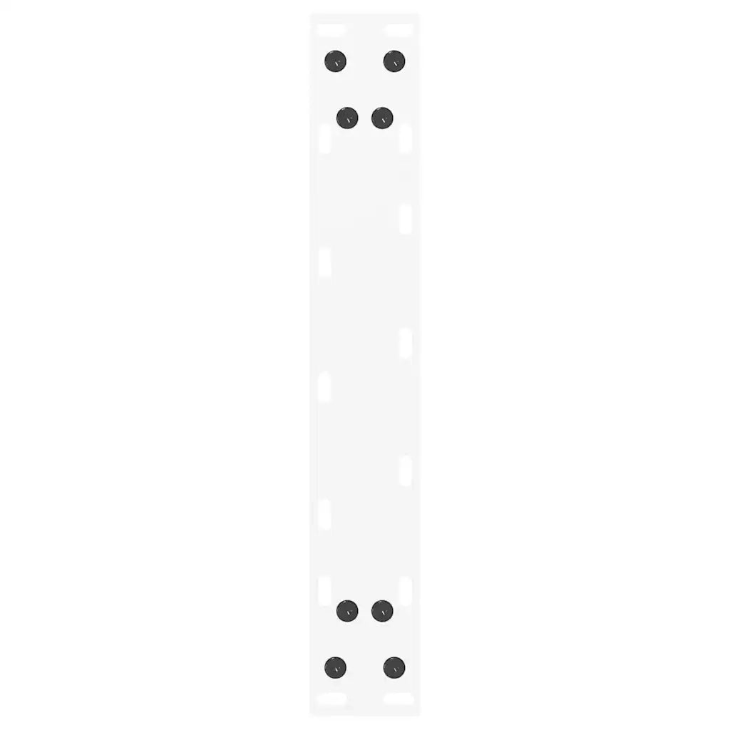 Gambe per Tavolino da CaffÃ¨ a Forma di U 2 pz Bianche 38x(42-43) cm Acciaio