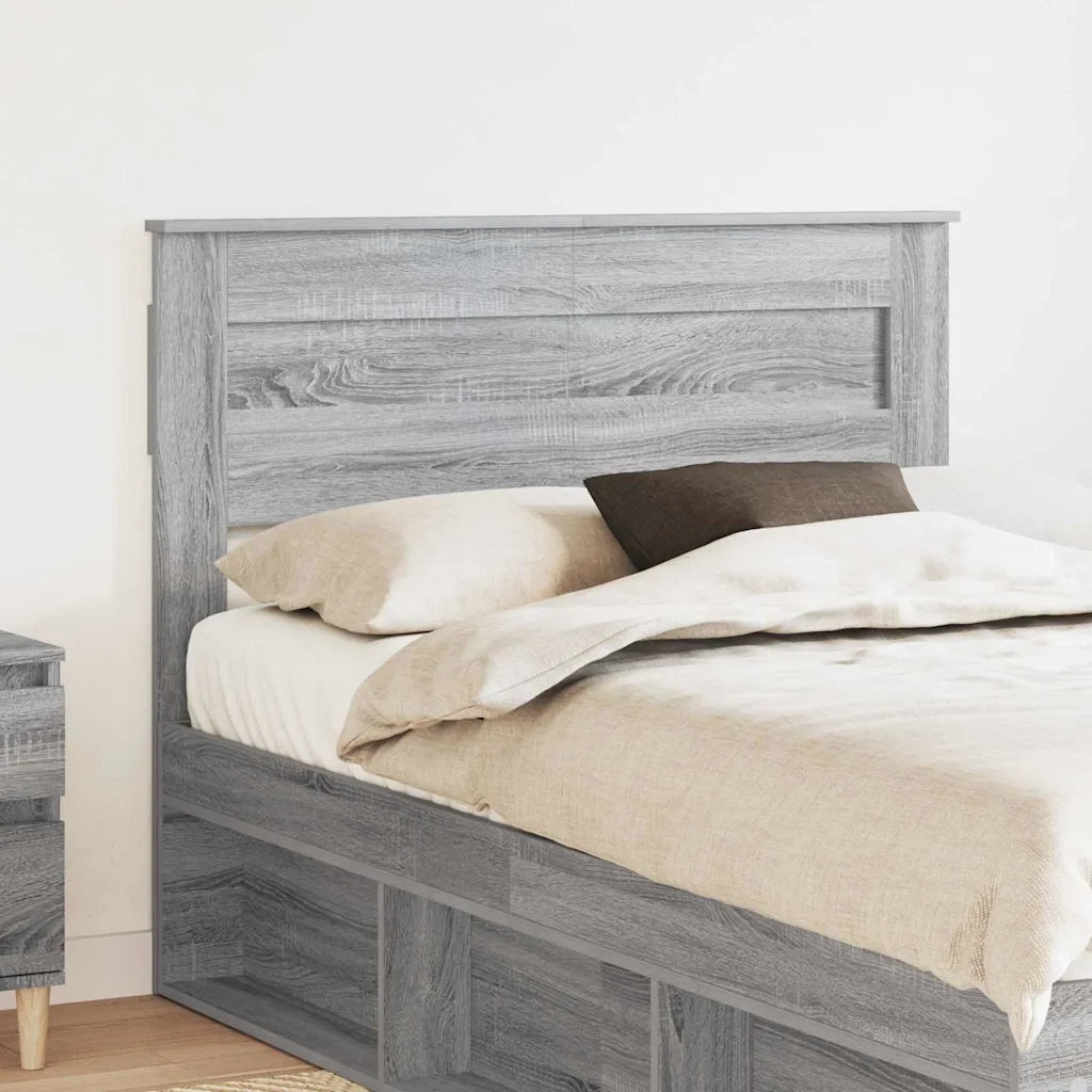 Testiera-Testata-Testiera Decorativa Grigio Sonoma 120 cm Legno multistrato 807416