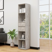 Libreria Grigio Cemento 36x30x171 cm in Truciolato