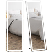 Specchio da Parete con Luci 150x50 cm 3 Colori ¨C Zephmum ¨C Bianco