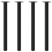 Set di 4 gambe per tavolo consolle geometriche regolabili 72-74 cm in acciaio verniciato a polvere nero 02_0056753
