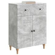 Credenza | Madia | Buffet da pranzo | Armadio da pranzo Grigio Cemento 66 x 34,5 x 90 cm Legno ingegnerizzato