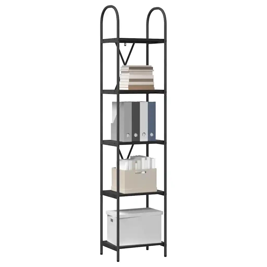 Libreria Rovere Nero 40 x 30 x 183 cm Legno multistrato