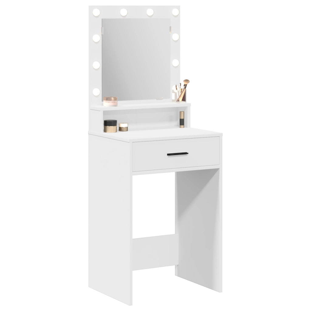 Toeletta  con luci LED Bianca 50x41x135 cm