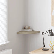 Scaffale Angolare a Parete Rovere 35x35x3,8 cm in MDF 323925
