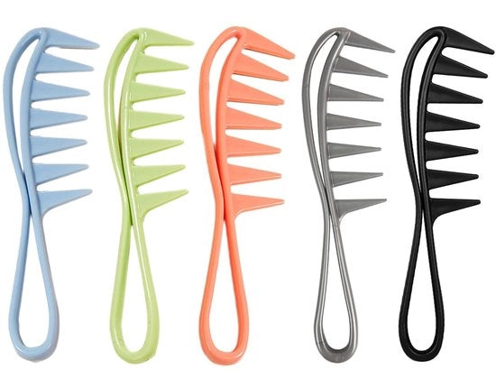 Set di 5 Grande Spazzola per Capelli a Sfoglia per Capelli Ricci e Spessi