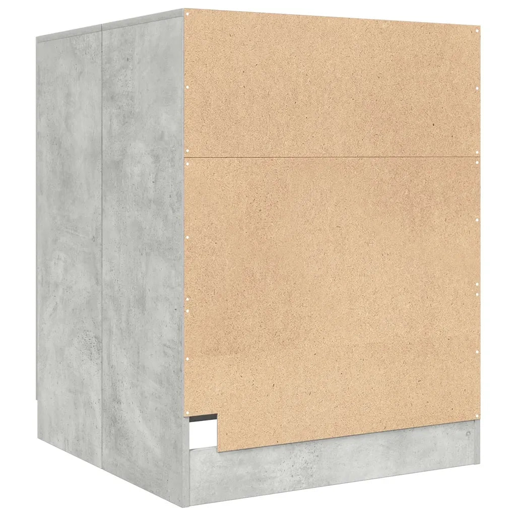 Mobile per Lavatrice Grigio Cemento 70,5x71,5x91,5 cm CFW6287692