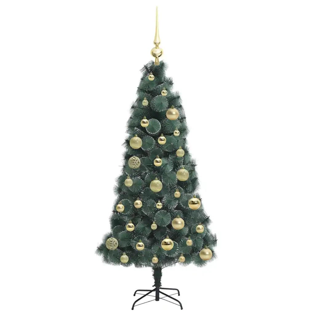 Albero di Natale | Decorazioni natalizie artificiale preilluminato con set di palline