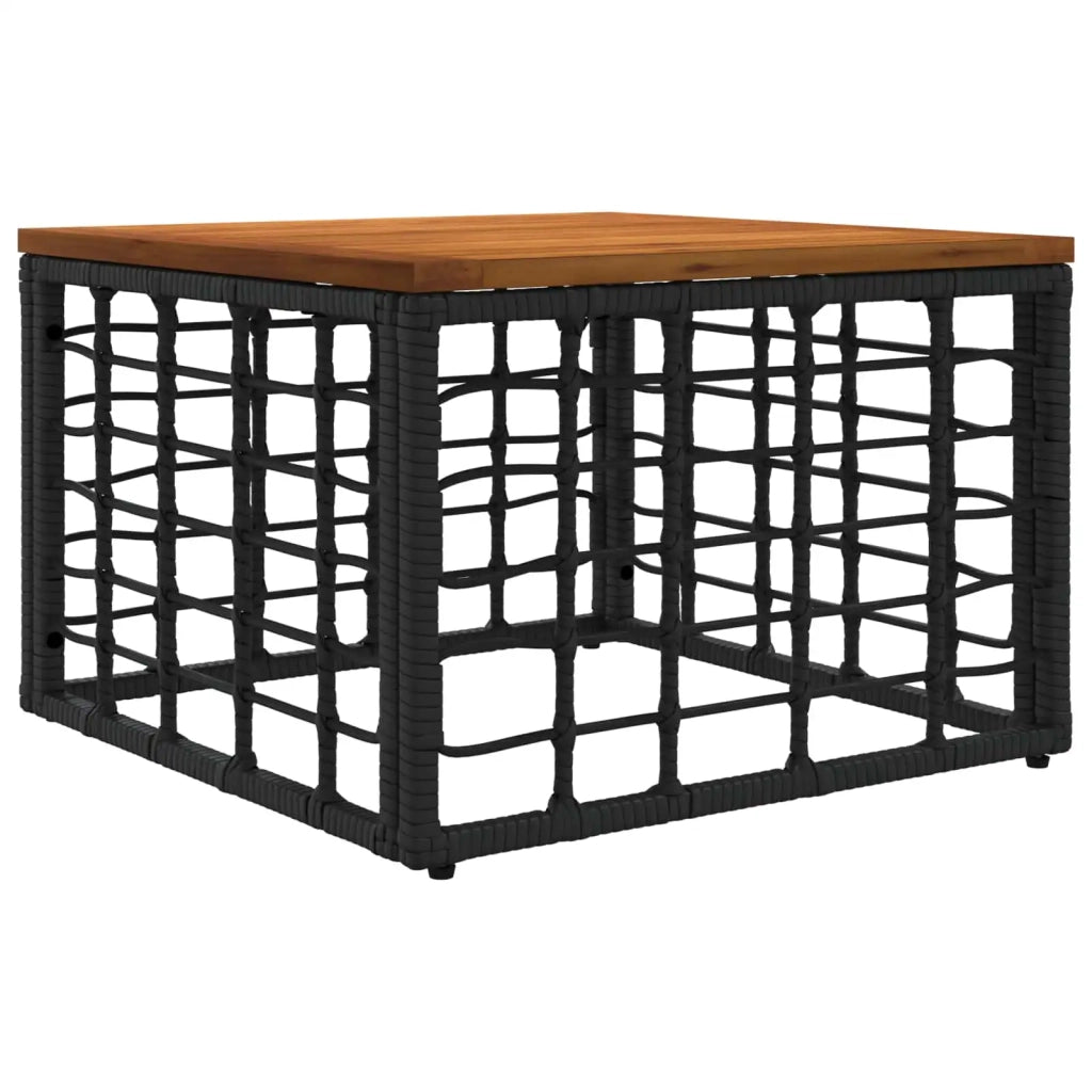 Set di divani da esterno 8 pz Nero e Grigio scuro polyrattan 3437647