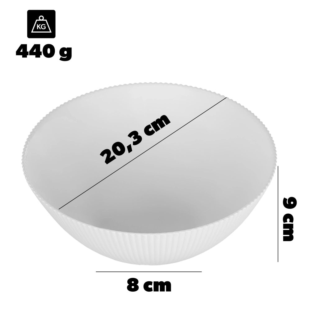 KADAX Zestaw Aurora biały salaterka 20,3cm 37505 +