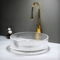 Lavabo Da Appoggio Rea Ingrid 35 Transparent