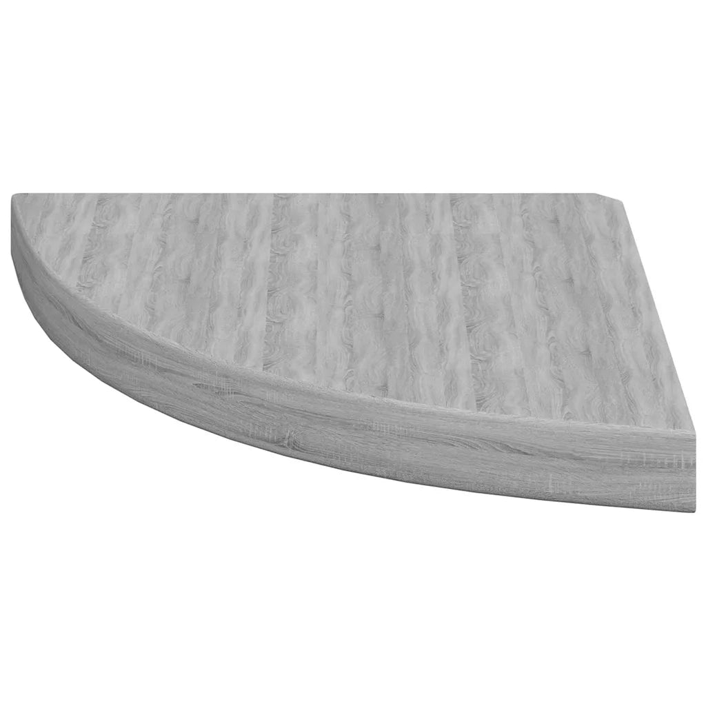 2 pz Mensole | Ripiano | Scaffale Angolari Grigio Cemento 35x35x3,8 cm in MDF