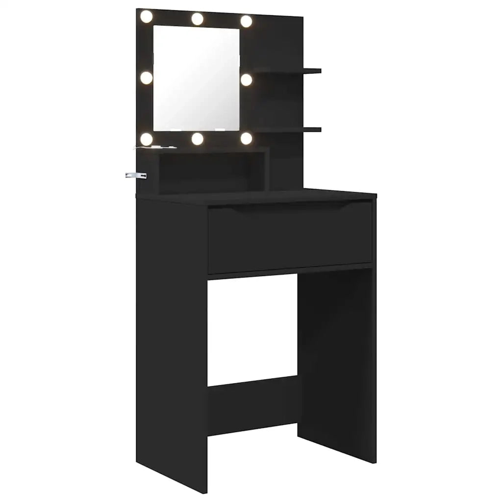 Tavoli da Trucco per Camera da Letto Nero 80 x 39,6 x 135 cm 888988
