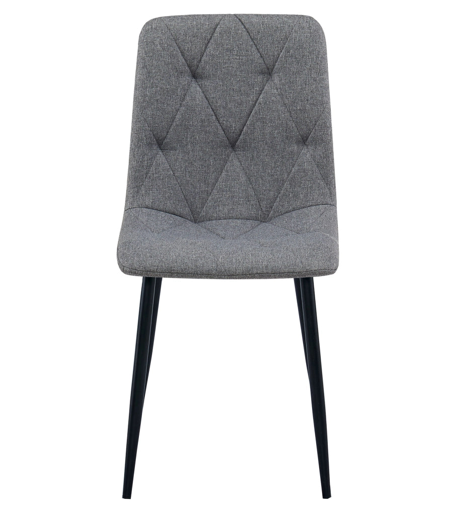 Sedia imbottita VALORA TYRA - Elegante grigio scuro per soggiorno, cucina, sala da pranzo
