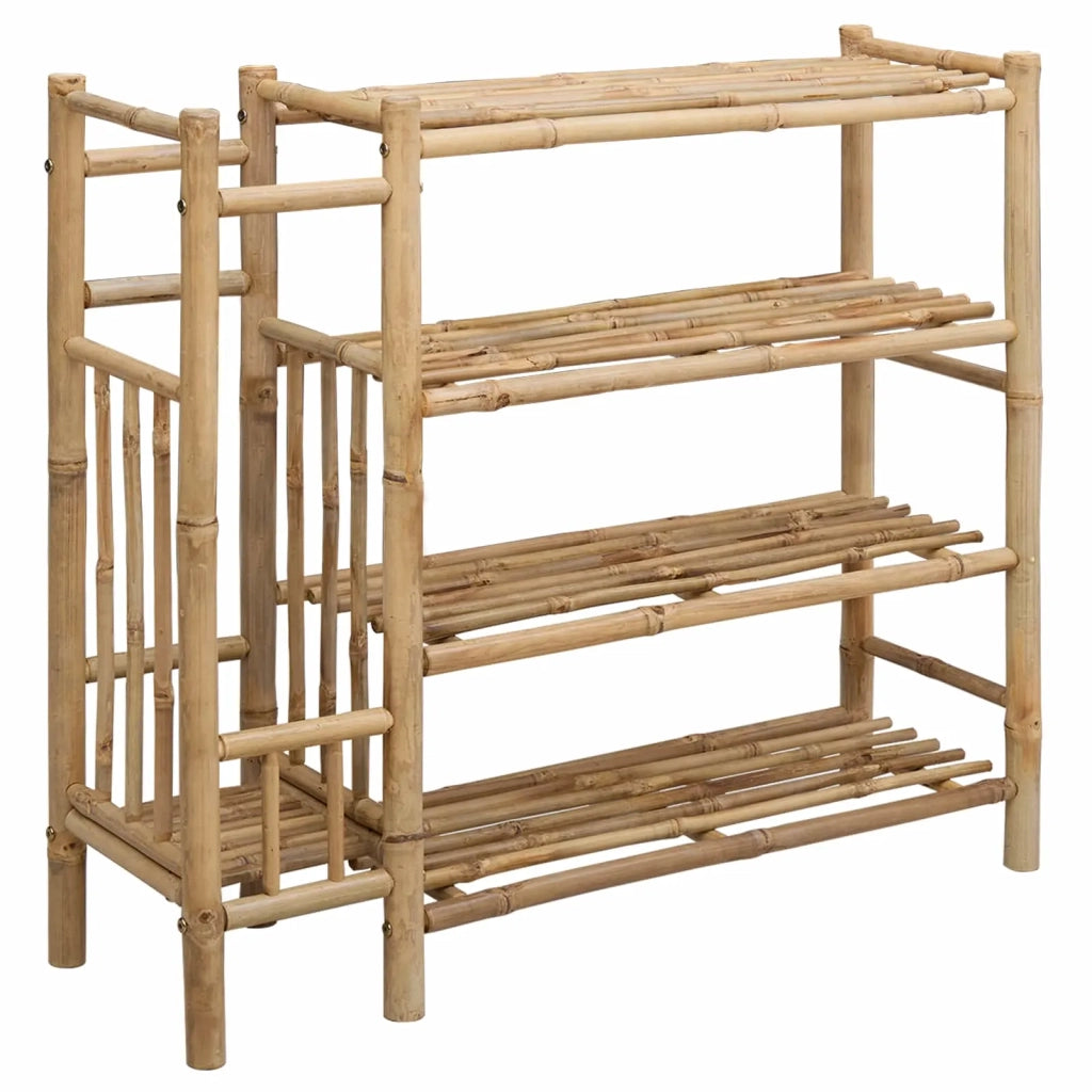 Scarpiera con lo scaffale Naturale 88 x 27 x 80 cm Bambù 42028238