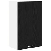 Mobiletto a parete moderno con ampio spazio contenitivo 50 x 31 x 80 cm legno composito nero 02_0053306